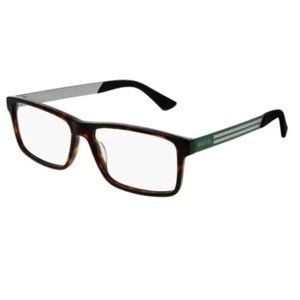 Authentic Gucci Eyeglasses GG0692O 002 Havana Square Frames 55MM RX-ABLE
